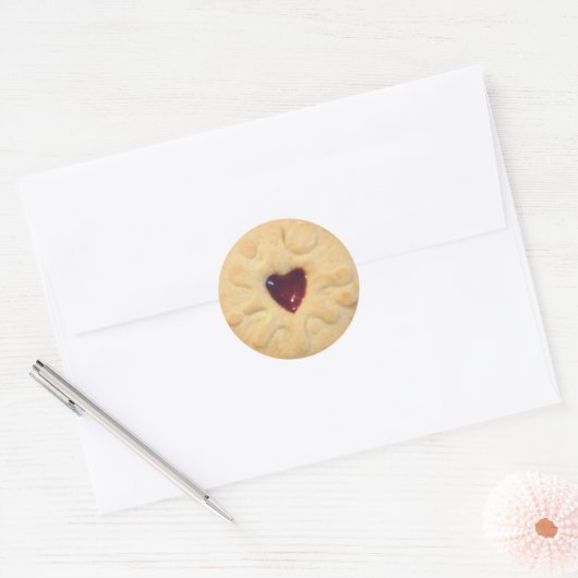 Jammy Dodger Ronde Sticker (Envelop)