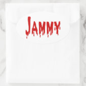 Jammy Ovale Sticker (Tas)