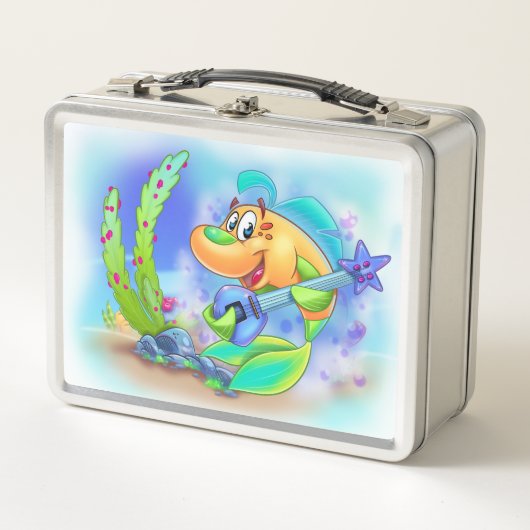 Jammy the Guitar Fish – FriendFish Lunchbox (Voorkant)