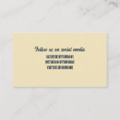 Jams, gelei, conserven Navy Blue, Red Custom Visitekaartje (Achterkant)