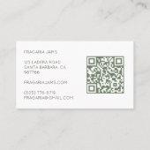 JAMS & JELLIES Cute Handgetekende Pot QR Code Visitekaartje (Achterkant)