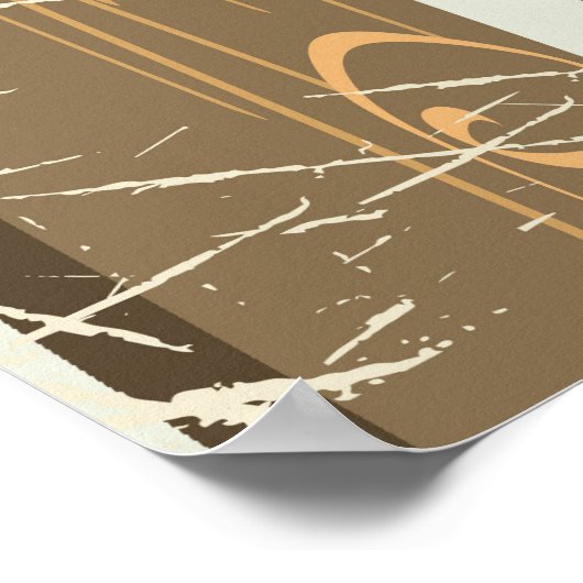 Jämtland Zweden poster van oud reizen (Hoek)