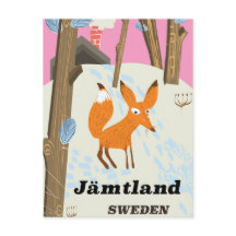 Jämtland Zweden poster van oud reizen