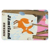 Jämtland Zweden poster van oud reizen Magneet (Horizontaal)