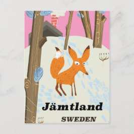 Jämtland Zweden vintage reisposter Briefkaart