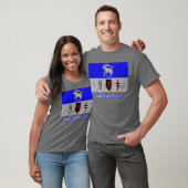 Jämtlands län waving flag with name t-shirt (Unisex)