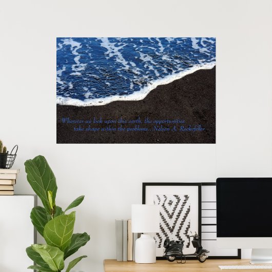 Jan07 2043, waar we ook naar deze aarde kijken.. poster (Thuiskantoor)