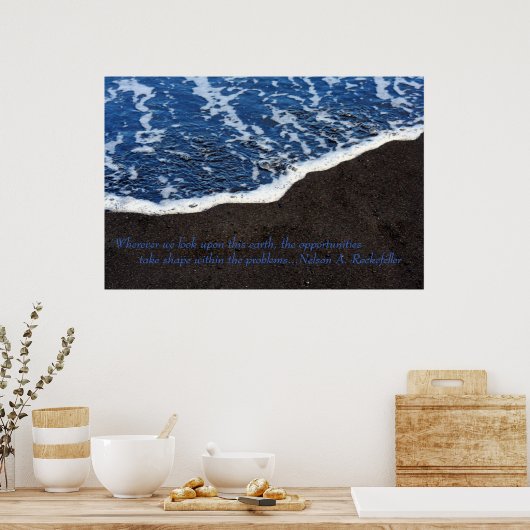 Jan07 2043, waar we ook naar deze aarde kijken.. poster (Keuken)