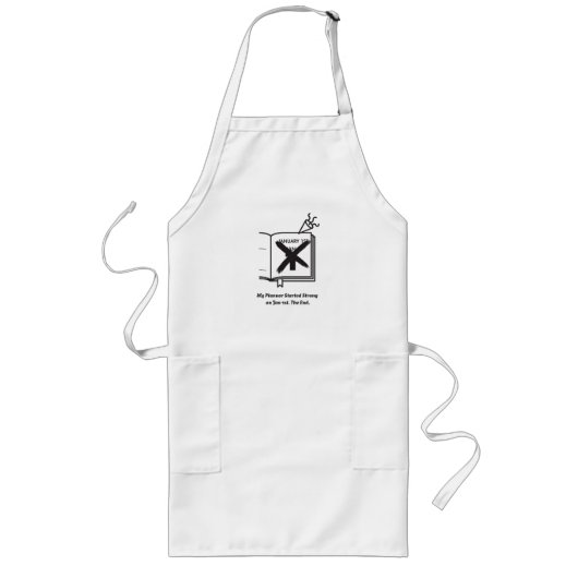 Jan 1st Apron| Sarcastic New Year's Resolution Lang Schort (Voorkant)