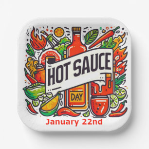 Jan 22nd - Hete Saus Dag Papieren Bordje