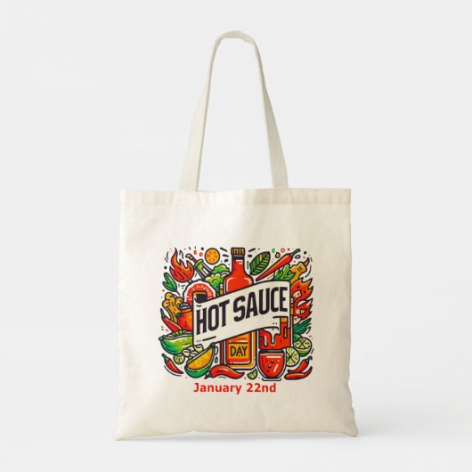 Jan 22nd - Hete Saus Dag Tote Bag (Achterkant)
