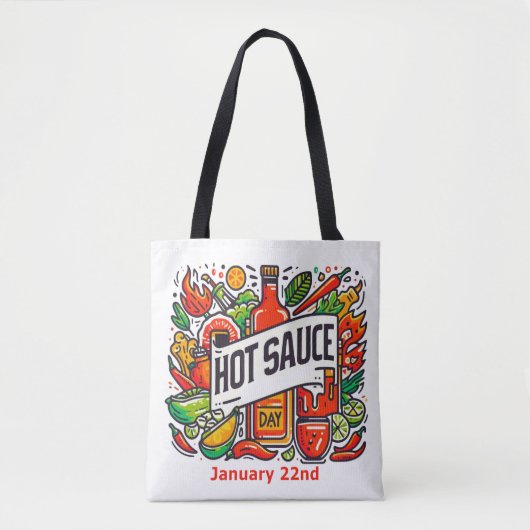 Jan 22nd - Hete Saus Dag Tote Bag (Voorkant)