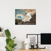 Jan Asselijn De bedreigde zwaan schilderkunst Prin Poster (Thuiskantoor)