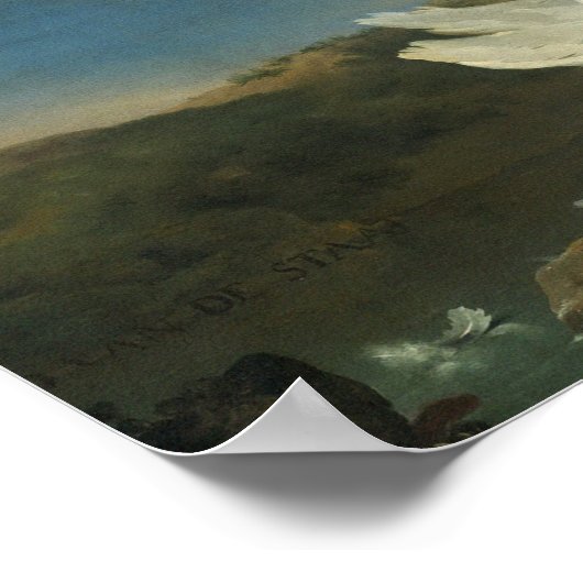 Jan Asselyn - De bedreigde Zwan Poster (Hoek)