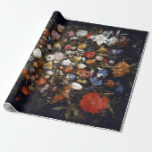 Jan Brueghel de Elder Flowers in een Woodenvaartui Cadeaupapier (Uitgerold)