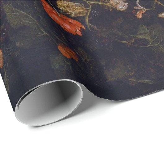 Jan Brueghel de Elder Flowers in een Woodenvaartui Cadeaupapier (Rol Hoek)