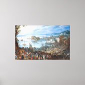 Jan Brueghel De Grote Vismarkt Canvas Afdruk (Voorkant)