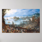  Jan Brueghel De Grote Vismarkt Poster (Voorkant)