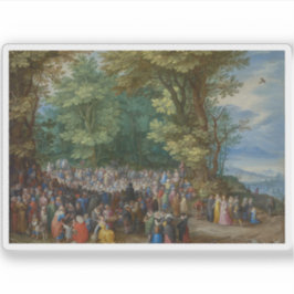 Jan Brueghel de Ouder - De Zalm op de berg Sticker
