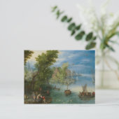 Jan Brueghel in het Elder-rivierlandschap Briefkaart (Staand voorkant)