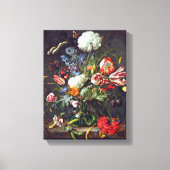 Jan Davidsz de Heem - bloemenvaas Canvas Afdruk (Voorkant)