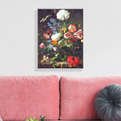 Jan Davidsz de Heem - bloemenvaas Canvas Afdruk (Insitu (Woonkamer))