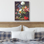 Jan Davidsz de Heem - bloemenvaas Canvas Afdruk (Insitu (Slaapkamer))