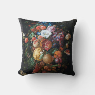Jan Davidsz de Heem, Festoon van Fruit en Bloemen Kussen