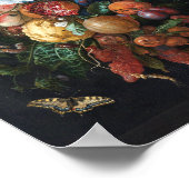Jan Davidsz de Heem, Festoon van Fruit en Bloemen Poster (Hoek)