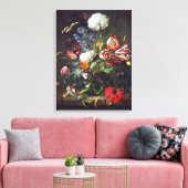 Jan Davidsz de Heem "Flower Vase" Canvas Afdruk (Insitu (Woonkamer))