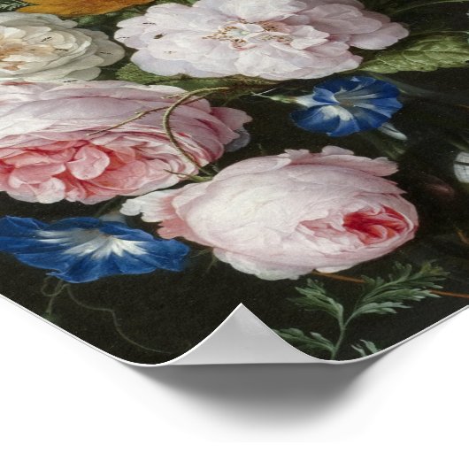 Jan Davidsz. De Heem - Still Life With Flowers Poster (Hoek)