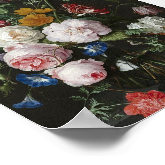 Jan Davidsz. De Heem - Still Life With Flowers Poster (Hoek)