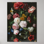 Jan Davidsz. De Heem - Still Life With Flowers Poster (Voorkant)