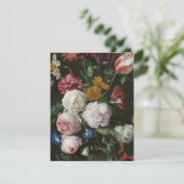 Jan Davidsz. De Heem - stilstaand leven met bloeme Bedankkaart (Staand voorkant)