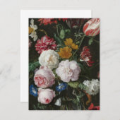 Jan Davidsz. De Heem - stilstaand leven met bloeme Bedankkaart (Voorkant / Achterkant)