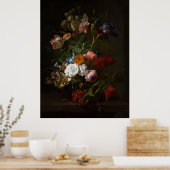 Jan Davidsz de Heem, Vaas met bloemen, 1700 Poster (Keuken)