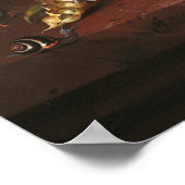 Jan Davidsz de Heem, Vaas van Bloemen, 1660 Poster (Hoek)