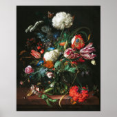 Jan Davidsz de Heem, Vaas van Bloemen, 1660 Poster (Voorkant)