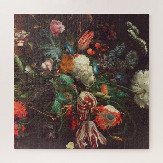 Jan Davidsz de heem - vaas van bloemen Legpuzzel (Horizontaal)
