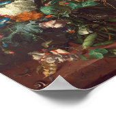 Jan Davidsz de heem - vaas van bloemen Poster (Hoek)