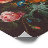 Jan Davidsz de heem - vaas van bloemen Poster (Hoek)