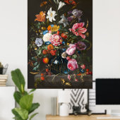 Jan Davidsz de Heem's Vaas met Bloemen 2 Poster (Thuiskantoor)