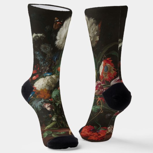 Jan Davidsz de Heem's Vaas met Bloemen Sokken (Gebogen)