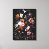 Jan Davidsz de Heems vaas met levendige bloemen Canvas Afdruk (Voorkant)