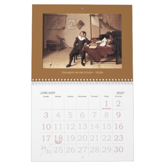 Jan de Heem - Agenda 2013 Kalender (Jan 2027)