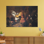 Jan Fyt Cockfight Canvas Afdruk (Insitu (Woonkamer))