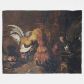 Jan Fyt Cockfight Fleece Deken (Voorkant (Horizontaal))