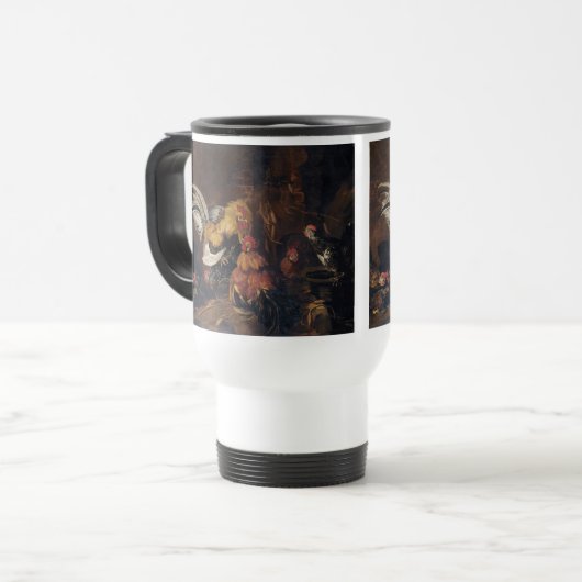 Jan Fyt Cockfight Reisbeker (Voorkant links)