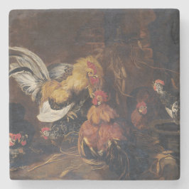 Jan Fyt Cockfight Stenen Onderzetter