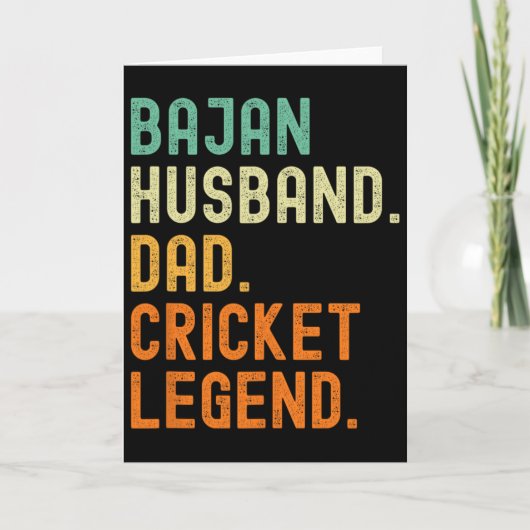 Jan Husnd Dad Cricket Legende Rdos Kaart (Voorkant)